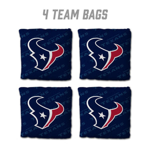 Houston Texans Cornhole Bags 4 Pack - Blue