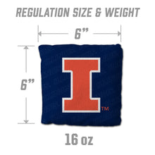 Illinois Fighting Illini Cornhole Bags 4 Pack - Blue