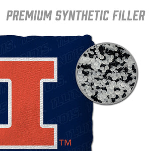 Illinois Fighting Illini Cornhole Bags 4 Pack - Blue