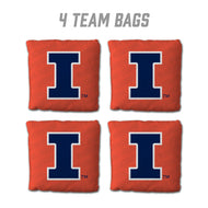 Illinois Fighting Illini Cornhole Bags 4 Pack - Orange
