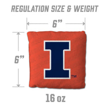 Illinois Fighting Illini Cornhole Bags 4 Pack - Orange