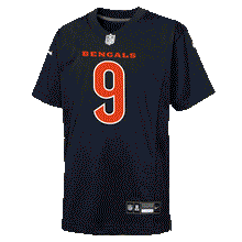 Joe Burrow Cincinnati Bengals #9 Carbon Black Youth Jersey