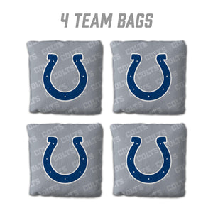 Indianapolis Colts Cornhole Bags 4 Pack  - Gray