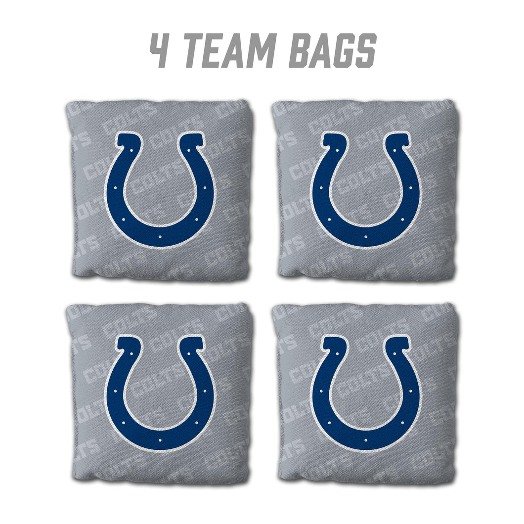 Indianapolis Colts Cornhole Bags 4 Pack  - Gray