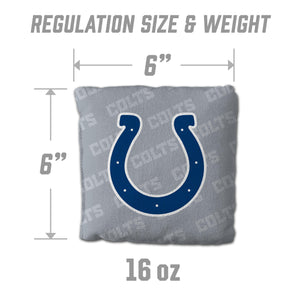 Indianapolis Colts Cornhole Bags 4 Pack  - Gray