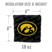 Iowa Hawkeyes Cornhole Bags  4 Pack - Black