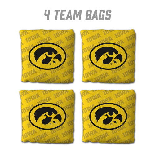 Iowa Hawkeyes Cornhole Bags  4 Pack - Yellow