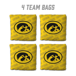 Iowa Hawkeyes Cornhole Bags  4 Pack - Yellow