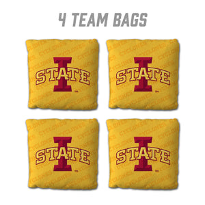 Iowa State Cyclones Cornhole Bags  4 Pack - Yellow