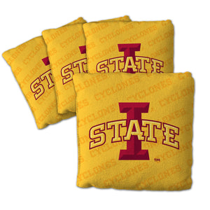 Iowa State Cyclones Cornhole Bags  4 Pack - Yellow
