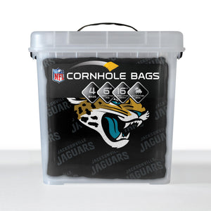 Jacksonville Jaguars Cornhole Bags 4 Pack - Black