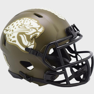 Jacksonville Jaguars 2022 Salute to Service Riddell Speed Mini Helmet