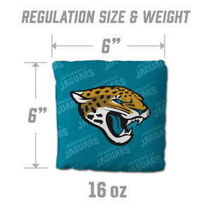 Jacksonville Jaguars Cornhole Bags 4 Pack - Teal