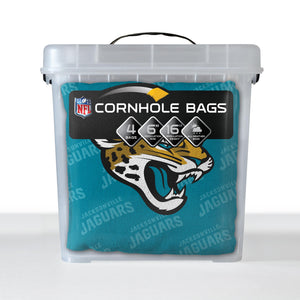 Jacksonville Jaguars Cornhole Bags 4 Pack - Teal