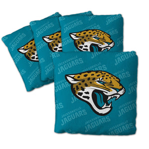 Jacksonville Jaguars Cornhole Bags 4 Pack - Teal