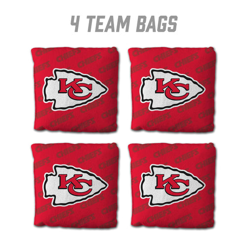 Kansas City Chiefs Cornhole Bags 4 Pack - Red