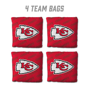 Kansas City Chiefs Cornhole Bags 4 Pack - Red