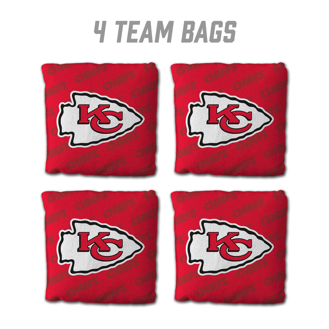Kansas City Chiefs Cornhole Bags 4 Pack - Red