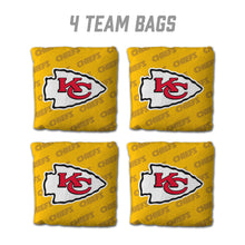 Kansas City Chiefs Cornhole Bags 4 Pack - Yellow