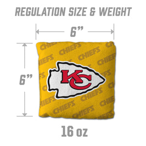Kansas City Chiefs Cornhole Bags 4 Pack - Yellow