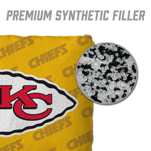 Kansas City Chiefs Cornhole Bags 4 Pack - Yellow
