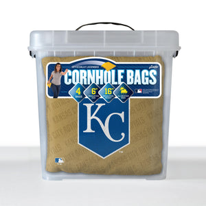 Kansas City Royals Cornhole Bags - 4 Pack - Gold