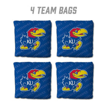 Kansas Jayhawks Cornhole Bags  4 Pack - Blue