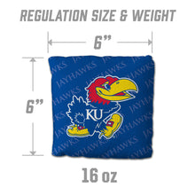 Kansas Jayhawks Cornhole Bags  4 Pack - Blue