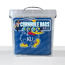 Kansas Jayhawks Cornhole Bags  4 Pack - Blue