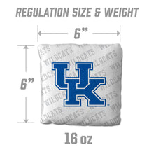 Kentucky Wildcats Cornhole Bags  4 Pack - White