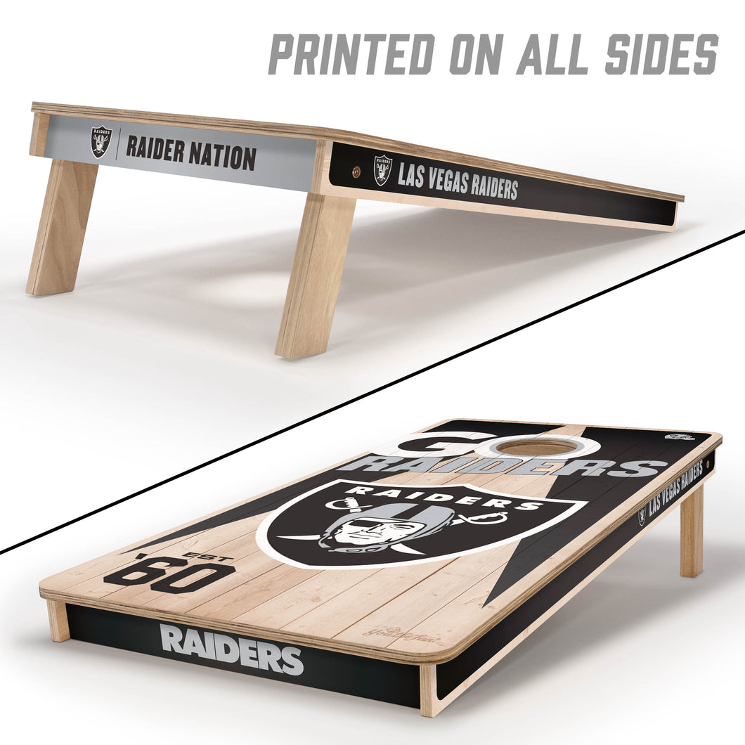 Las Vegas Raiders 2'x4' Cornhole Game with Bags