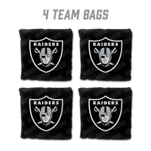 Las Vegas Raiders Cornhole Bags 4 Pack - Black