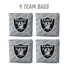 Las Vegas Raiders Cornhole Bags 4 Pack - Gray