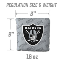 Las Vegas Raiders Cornhole Bags 4 Pack - Gray