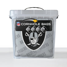 Las Vegas Raiders Cornhole Bags 4 Pack - Gray
