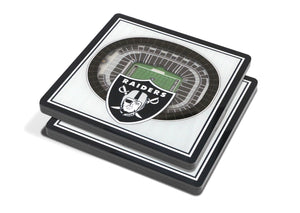 Las Vegas Raiders 3D StadiumViews Coaster Set