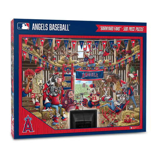 Los Angeles Angels Barnyard Fans 500 Piece Puzzle