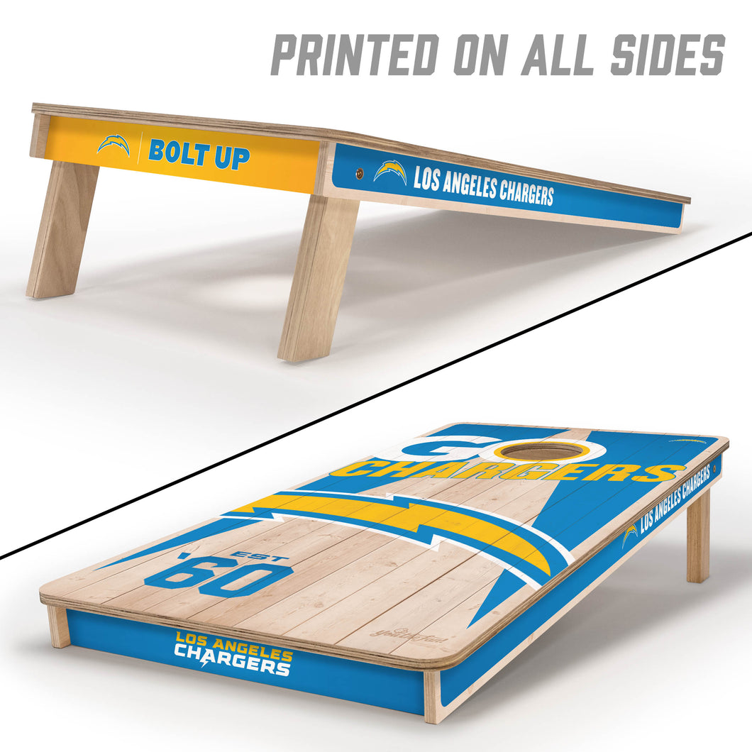 Los Angeles Chargers 2'x4' Cornhole Game with Bags