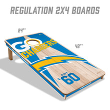 Los Angeles Chargers 2'x4' Cornhole Game with Bags