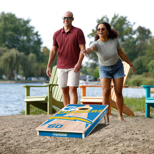 Los Angeles Chargers 2'x4' Cornhole Game with Bags