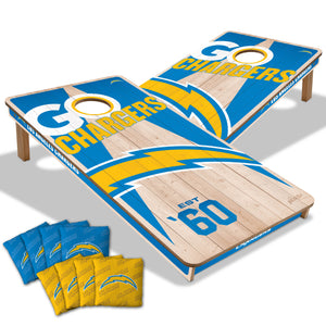 Los Angeles Chargers 2'x4' Cornhole Game with Bags