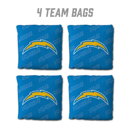 Los Angeles Chargers Cornhole Bags 4 Pack - Blue