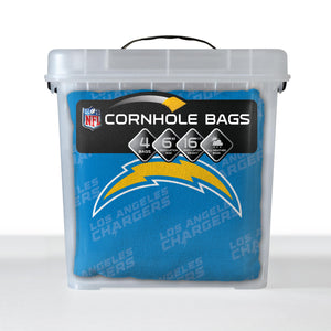 Los Angeles Chargers Cornhole Bags 4 Pack - Blue