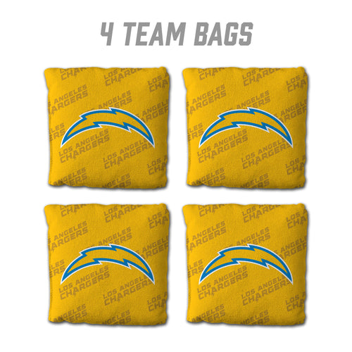 Los Angeles Chargers Cornhole Bags 4 Pack - Yellow