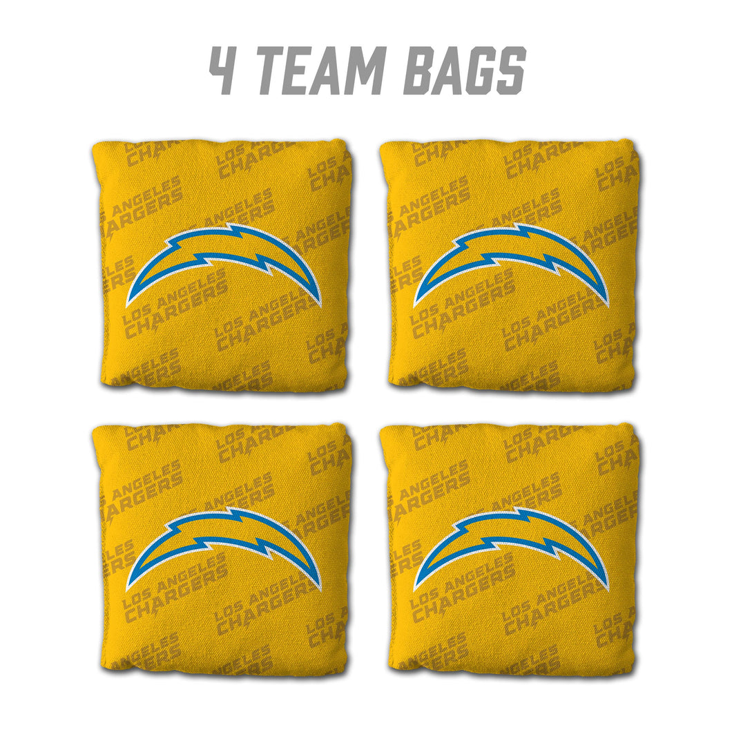 Los Angeles Chargers Cornhole Bags 4 Pack - Yellow