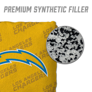 Los Angeles Chargers Cornhole Bags 4 Pack - Yellow