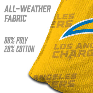 Los Angeles Chargers Cornhole Bags 4 Pack - Yellow