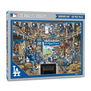 Los Angeles Dodgers Barnyard Fans 500 Piece Puzzle