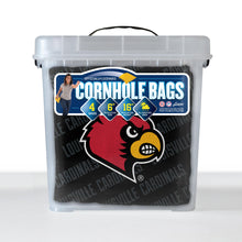 Louisville Cardinals Cornhole Bags  4 Pack - Black