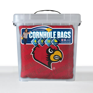 Louisville Cardinals Cornhole Bags  4 Pack - Red